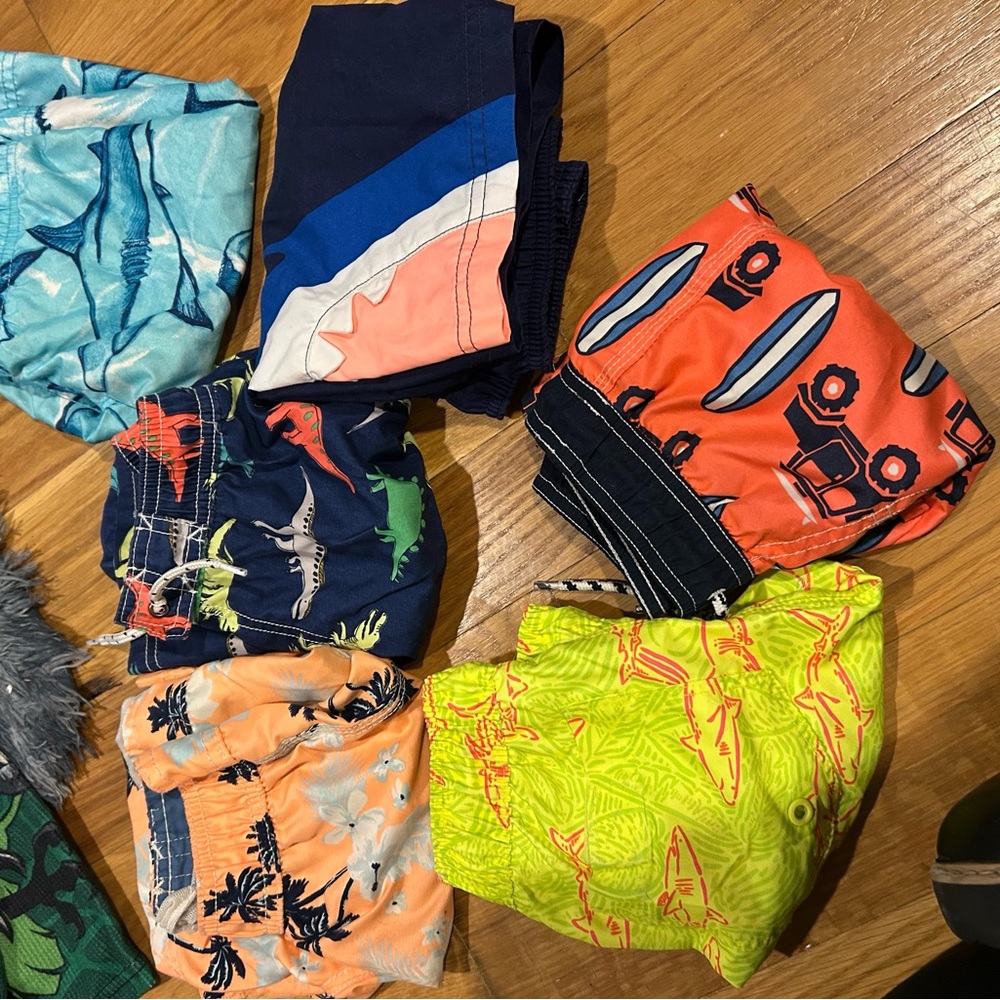Colorful Kids' Swim Shorts Set
